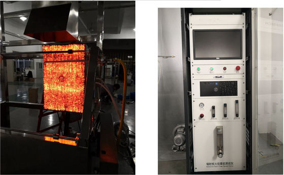 ASTM E162 / ASTM D 3675 Leuchtstoffplatten-Flammenverbreitungsprüfgerät für Material des Schienenzugs