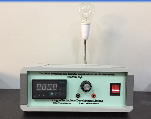 Test-Stromkreis des Abbildung 8-IEC62560-1 für nicht--Dimmable Lampe am Dimmer oder am elektronischen Schalter