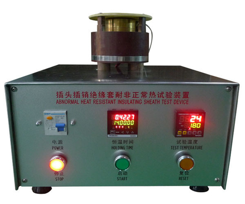 Anormale Hitzebeständigkeits-Prüfmaschine-Abbildung 40-Stecker-Stifte, die Ärmel IEC60884-1 isolieren