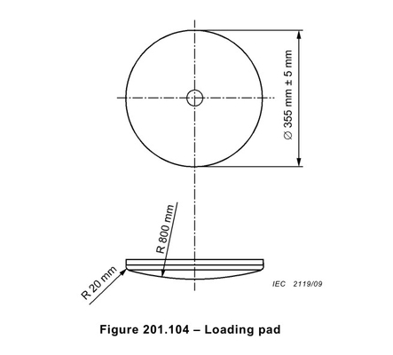 Guter Preis Loading pad | IEC60601-2-52-Figure 201 .1 04 Loading pad Online