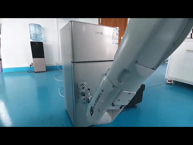 Firmenvideos über Robotic arm for refrigerator door durability test - continuously open and close