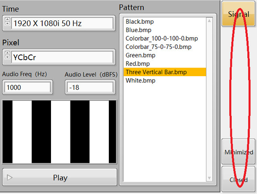 Drei Videosignalgenerator senkrechten des Strichs Signal.RDL-100 des senkrechter Strich-Signal-IEC62368 drei